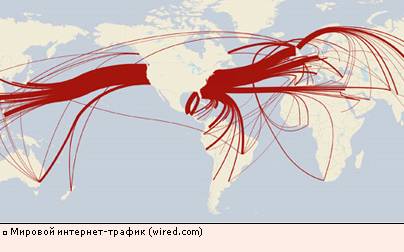 Мировой интернет-трафик (wired.com)