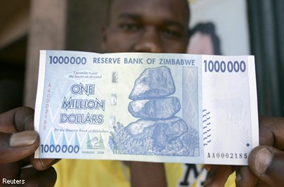 Укрепление рубля и доллар Зимбабве