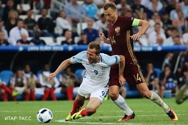Сборная России сыграла вничью 1:1 с Англией в первом матче на чемпионате Европы 