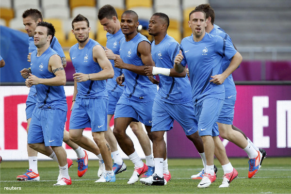 Рис. 2 - Швеция сенсационно обыграла Францию на Евро 2012